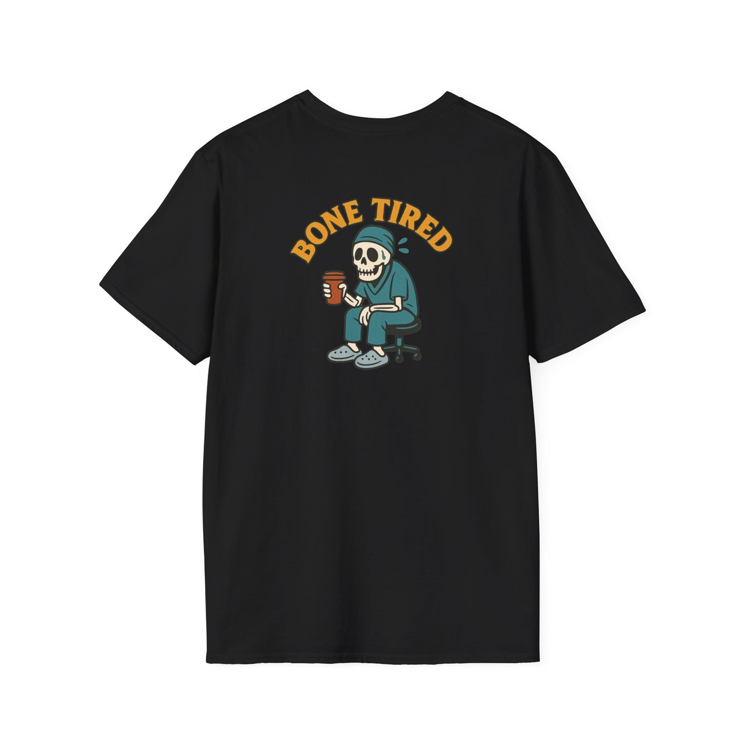 Softstyle Unisex Graphic Tee: Bone Tired Graphic