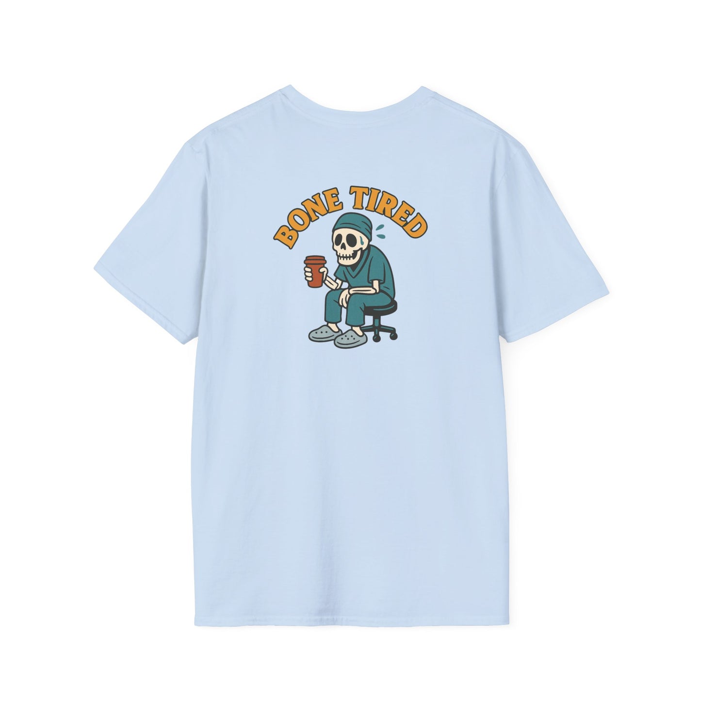 Softstyle Unisex Graphic Tee: Bone Tired Graphic