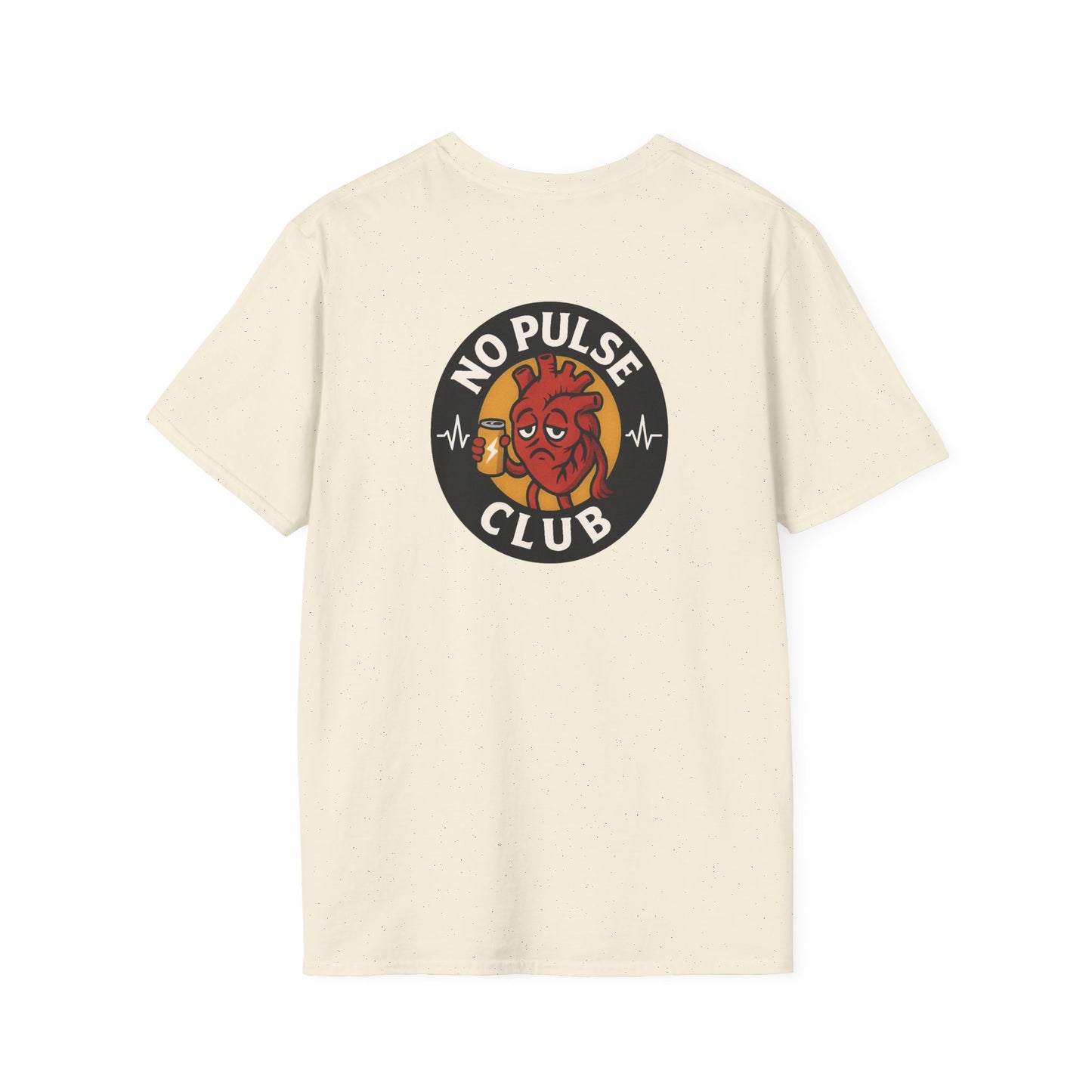 Soft Style Unisex Graphic Tee: No Pulse Club Graphic