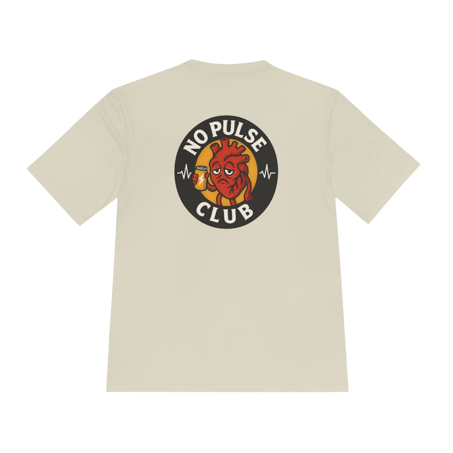 Moisture Wicking Unisex Graphic Tee: No Pulse Club Graphic