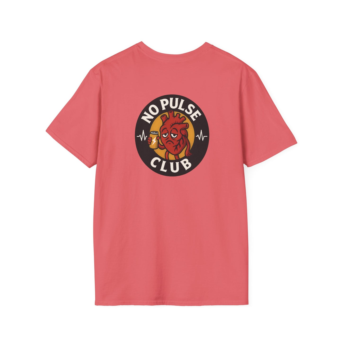 Soft Style Unisex Graphic Tee: No Pulse Club Graphic
