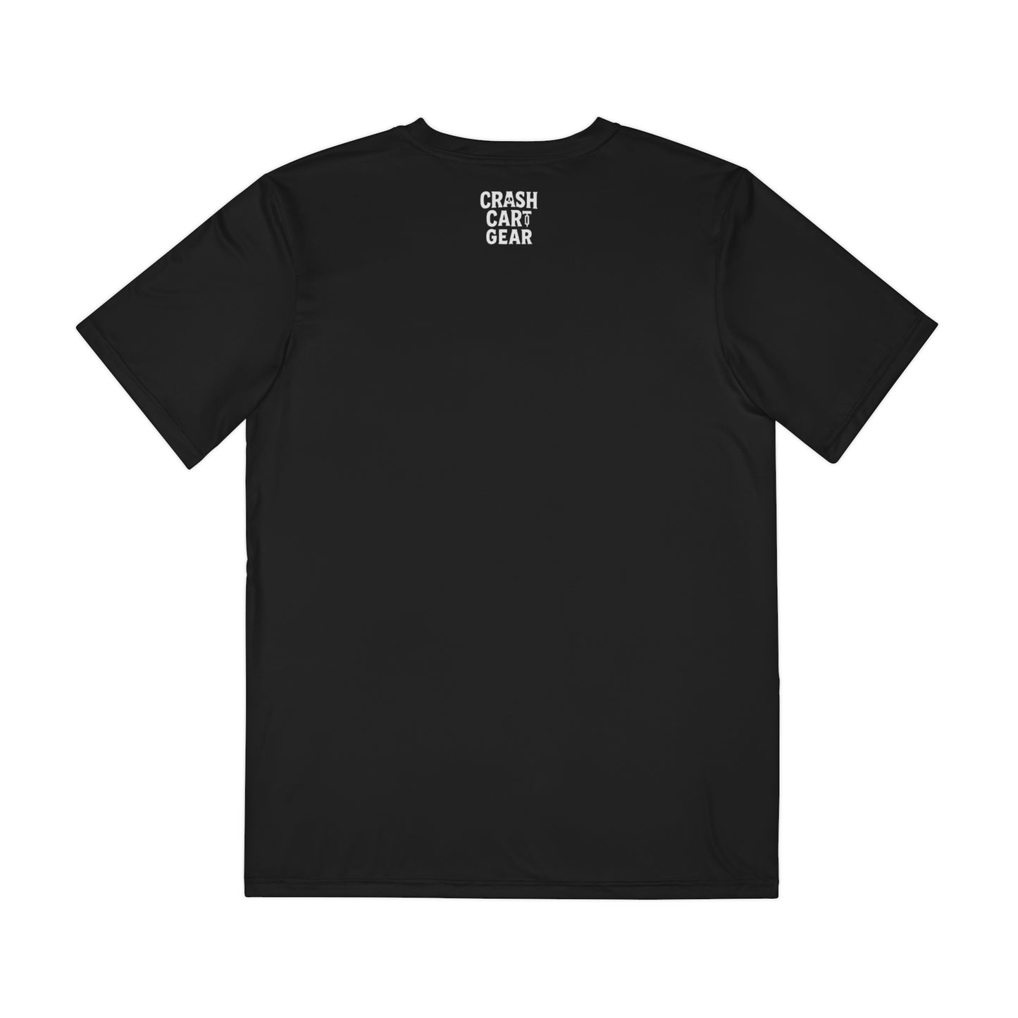 Mens Sport Style Tee: Crash Cart Logo