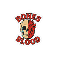 Kiss-Cut Sticker: Bones and Blood