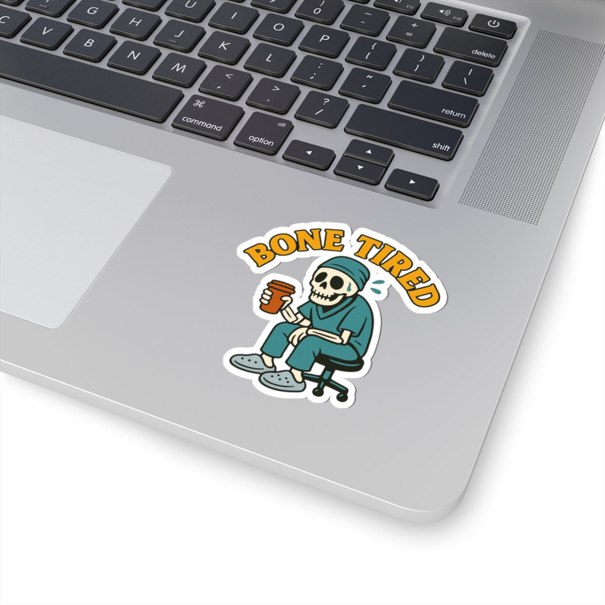 Kiss-Cut Sticker: Bone Tired