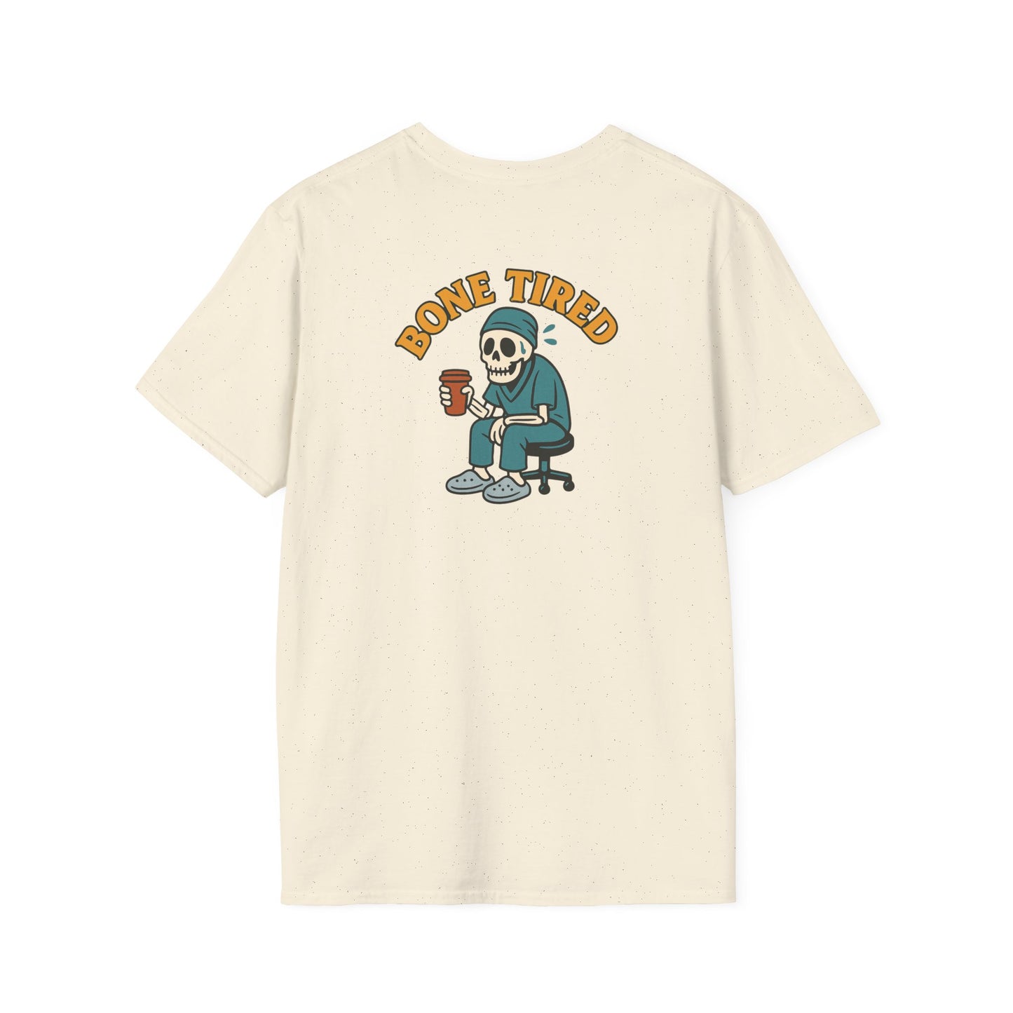 Softstyle Unisex Graphic Tee: Bone Tired Graphic