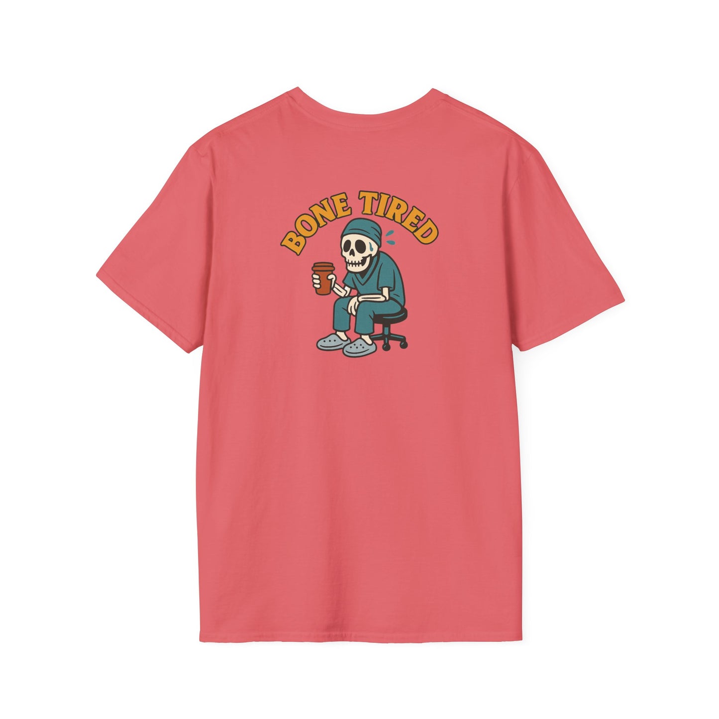 Softstyle Unisex Graphic Tee: Bone Tired Graphic