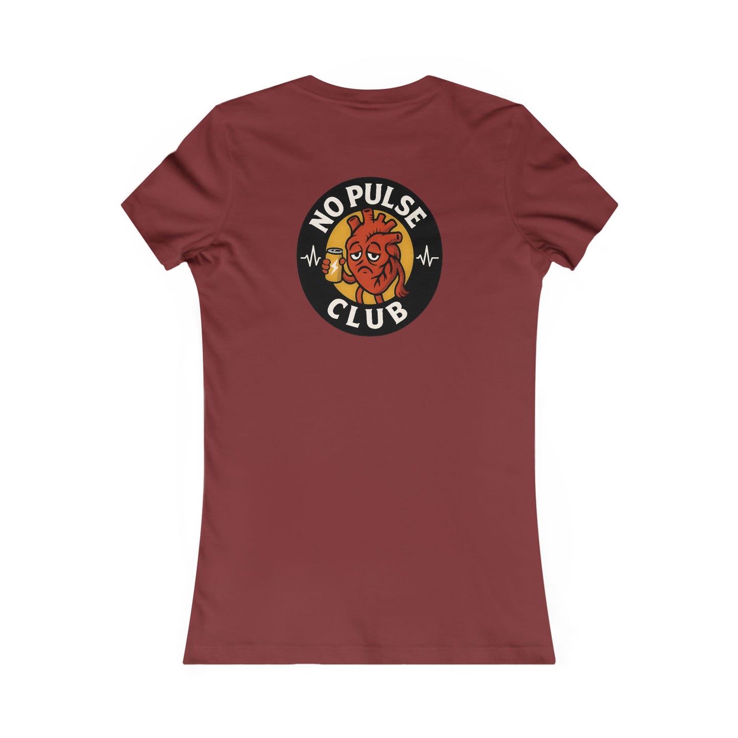Women's Casual Graphic Tee: No Pulse Club Graphic
