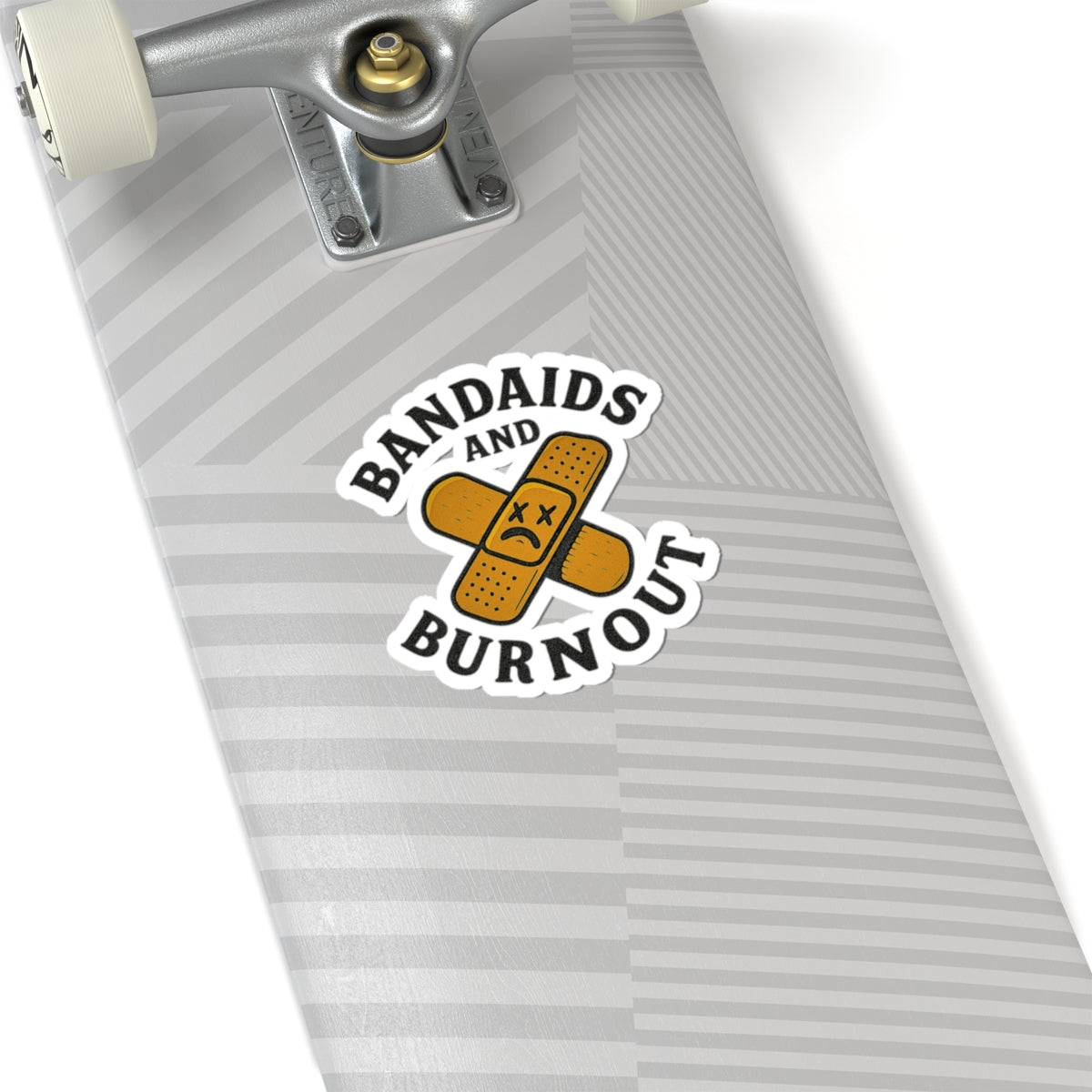 Kiss-Cut Sticker: Bandaids and Burnout
