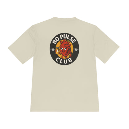 Moisture Wicking Unisex Graphic Tee: No Pulse Club Graphic