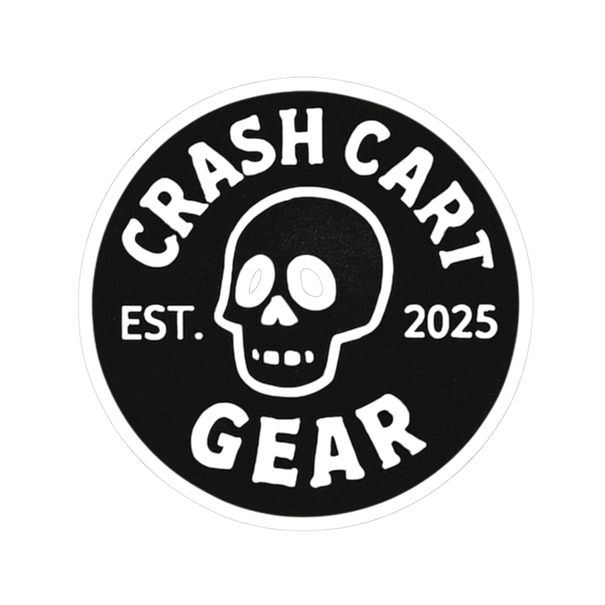 Kiss-Cut Sticker: Crash Cart Logo