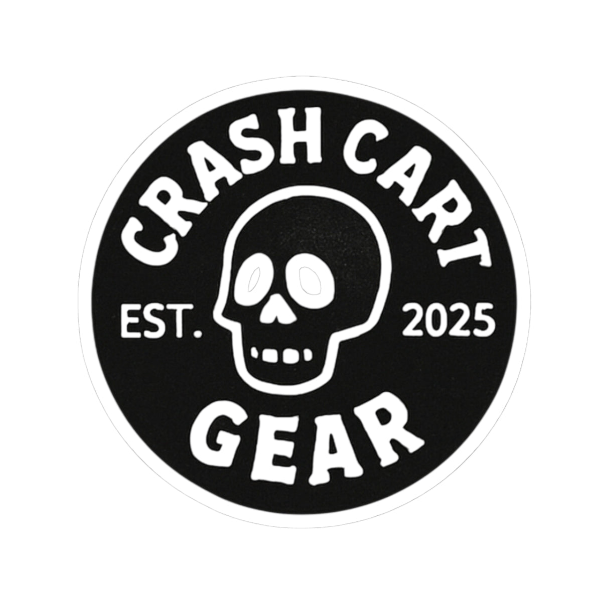 Kiss-Cut Sticker: Crash Cart Logo