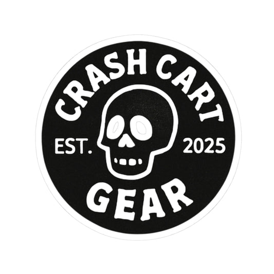 Kiss-Cut Sticker: Crash Cart Logo