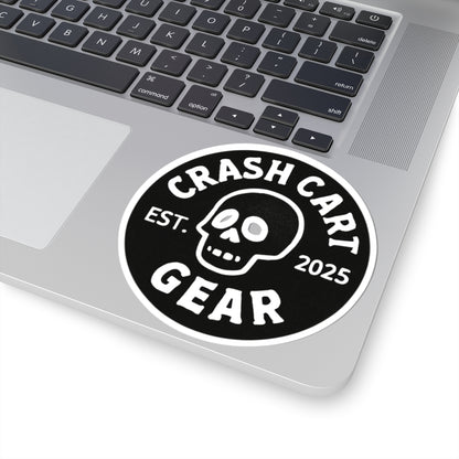 Kiss-Cut Sticker: Crash Cart Logo
