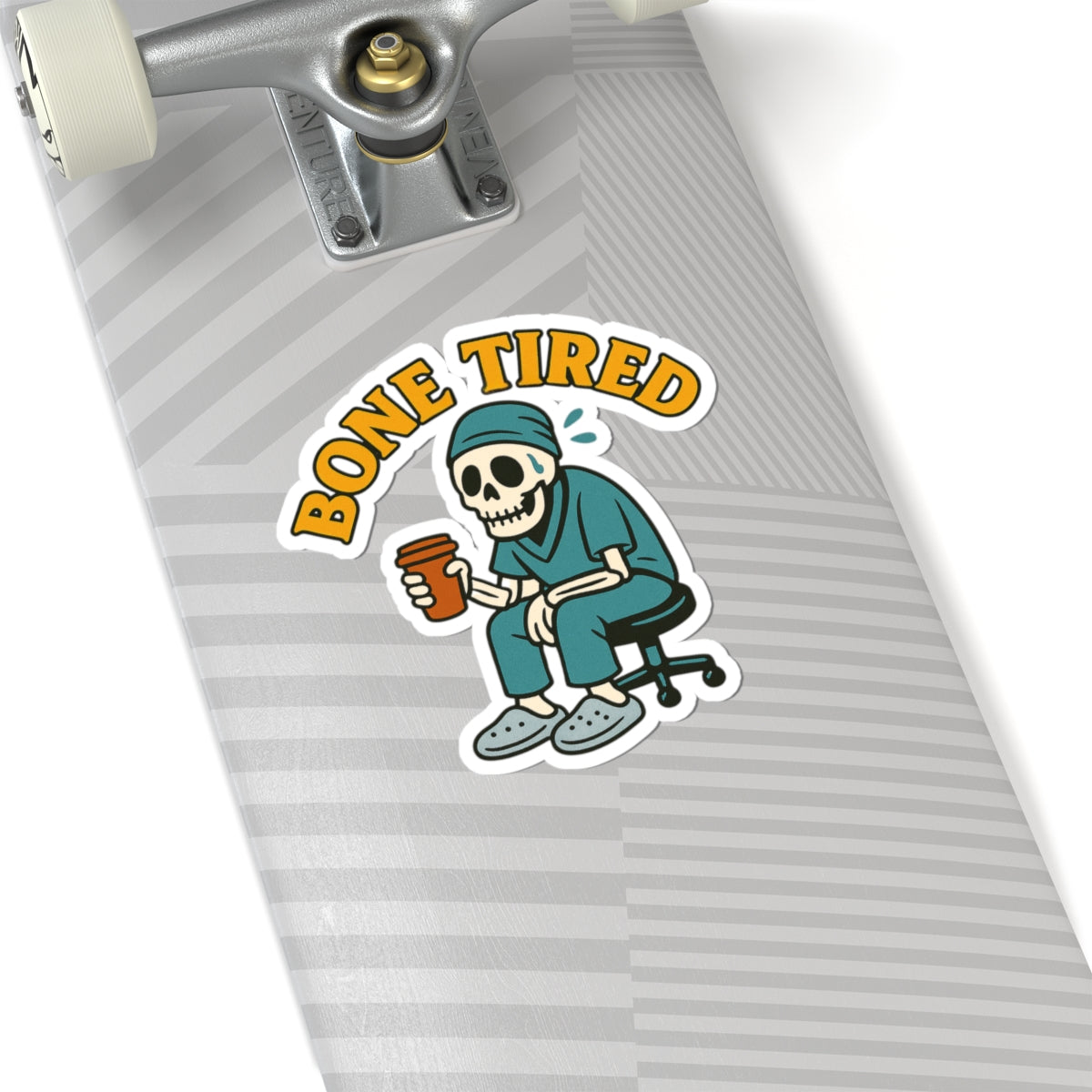 Kiss-Cut Sticker: Bone Tired