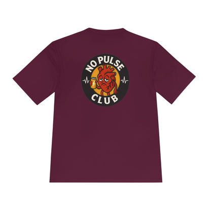 Moisture Wicking Unisex Graphic Tee: No Pulse Club Graphic