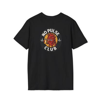 Soft Style Unisex Graphic Tee: No Pulse Club Graphic