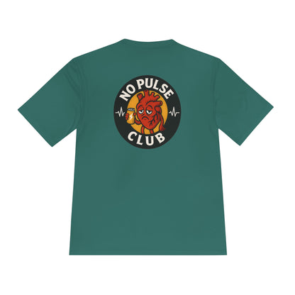 Moisture Wicking Unisex Graphic Tee: No Pulse Club Graphic