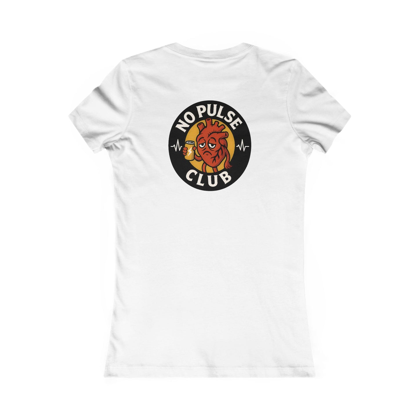 Women's Casual Graphic Tee: No Pulse Club Graphic