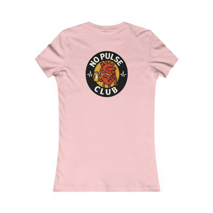 Women's Casual Graphic Tee: No Pulse Club Graphic