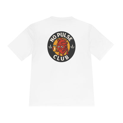 Moisture Wicking Unisex Graphic Tee: No Pulse Club Graphic