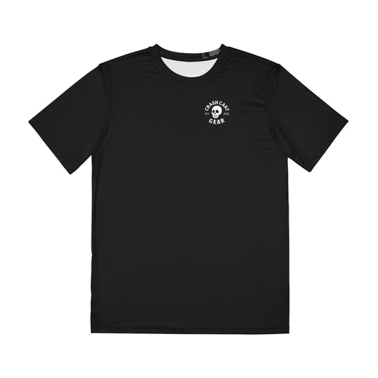 Mens Sport Style Tee: Crash Cart Logo