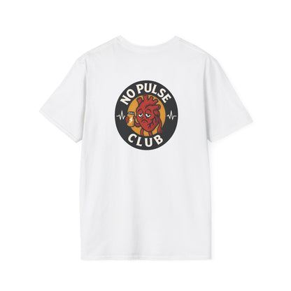 Soft Style Unisex Graphic Tee: No Pulse Club Graphic