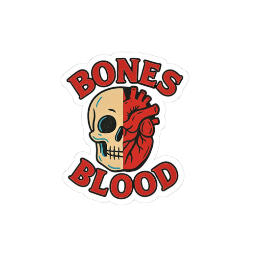 Kiss-Cut Sticker: Bones and Blood