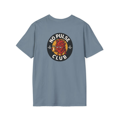 Soft Style Unisex Graphic Tee: No Pulse Club Graphic