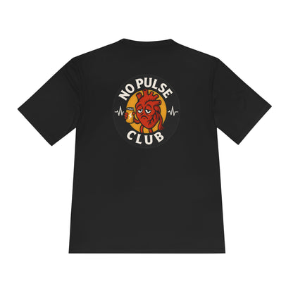 Moisture Wicking Unisex Graphic Tee: No Pulse Club Graphic