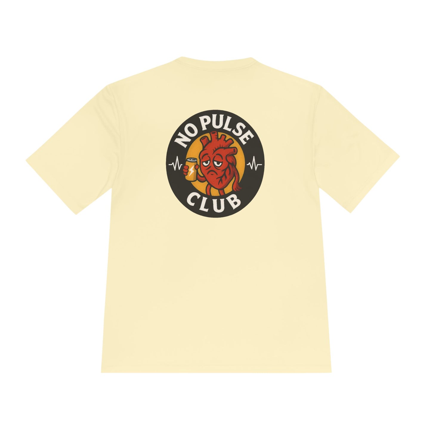 Moisture Wicking Unisex Graphic Tee: No Pulse Club Graphic